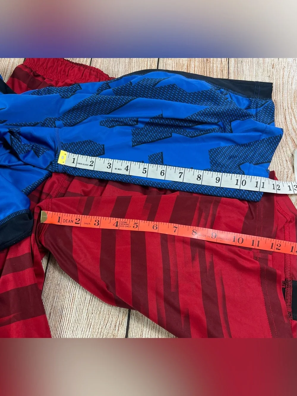 Nike Boys Youth Basketball Long Athletic Red & Blue Shorts Lot Of 2 Size XL